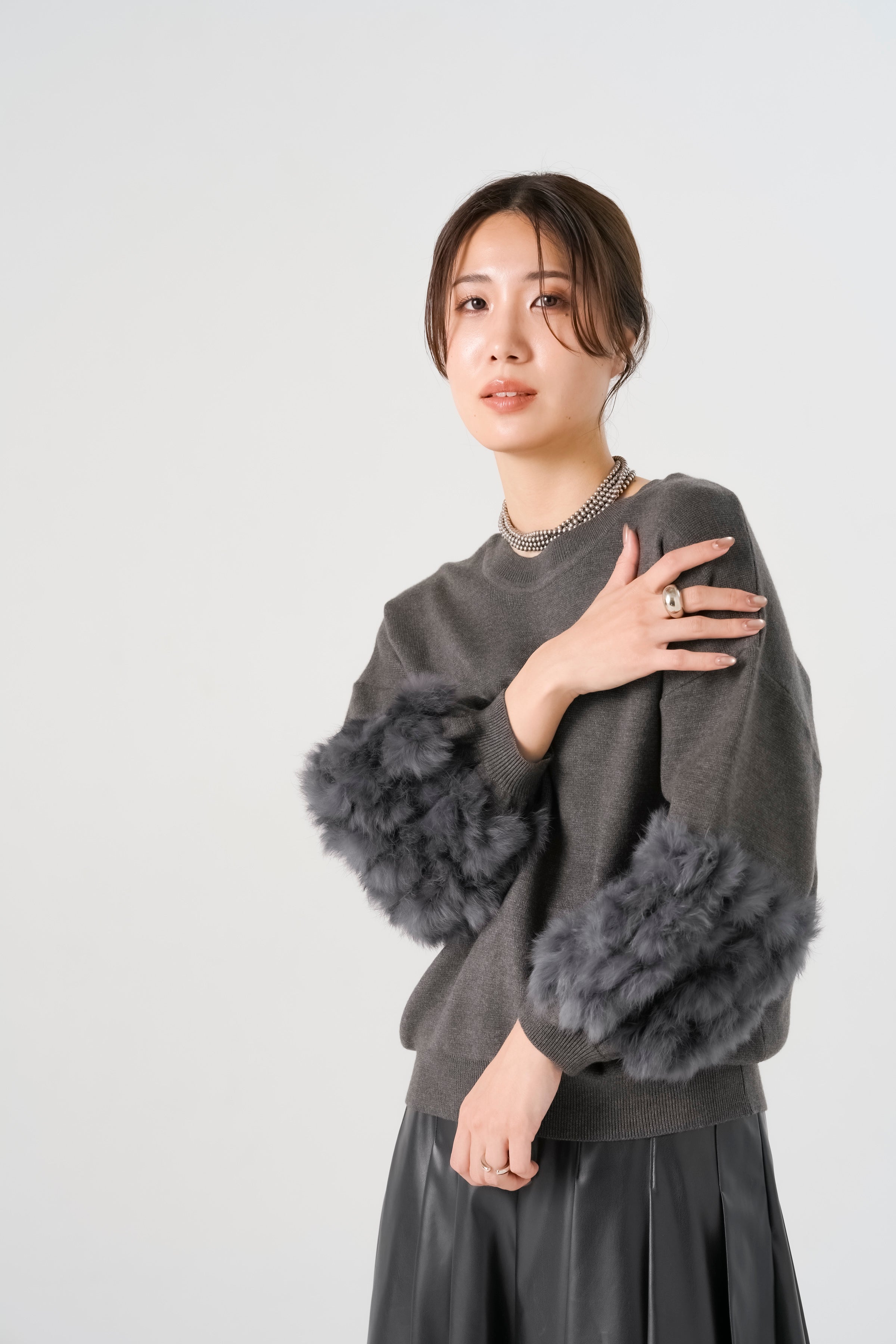 ラビットファーニットトップス(6269-525)