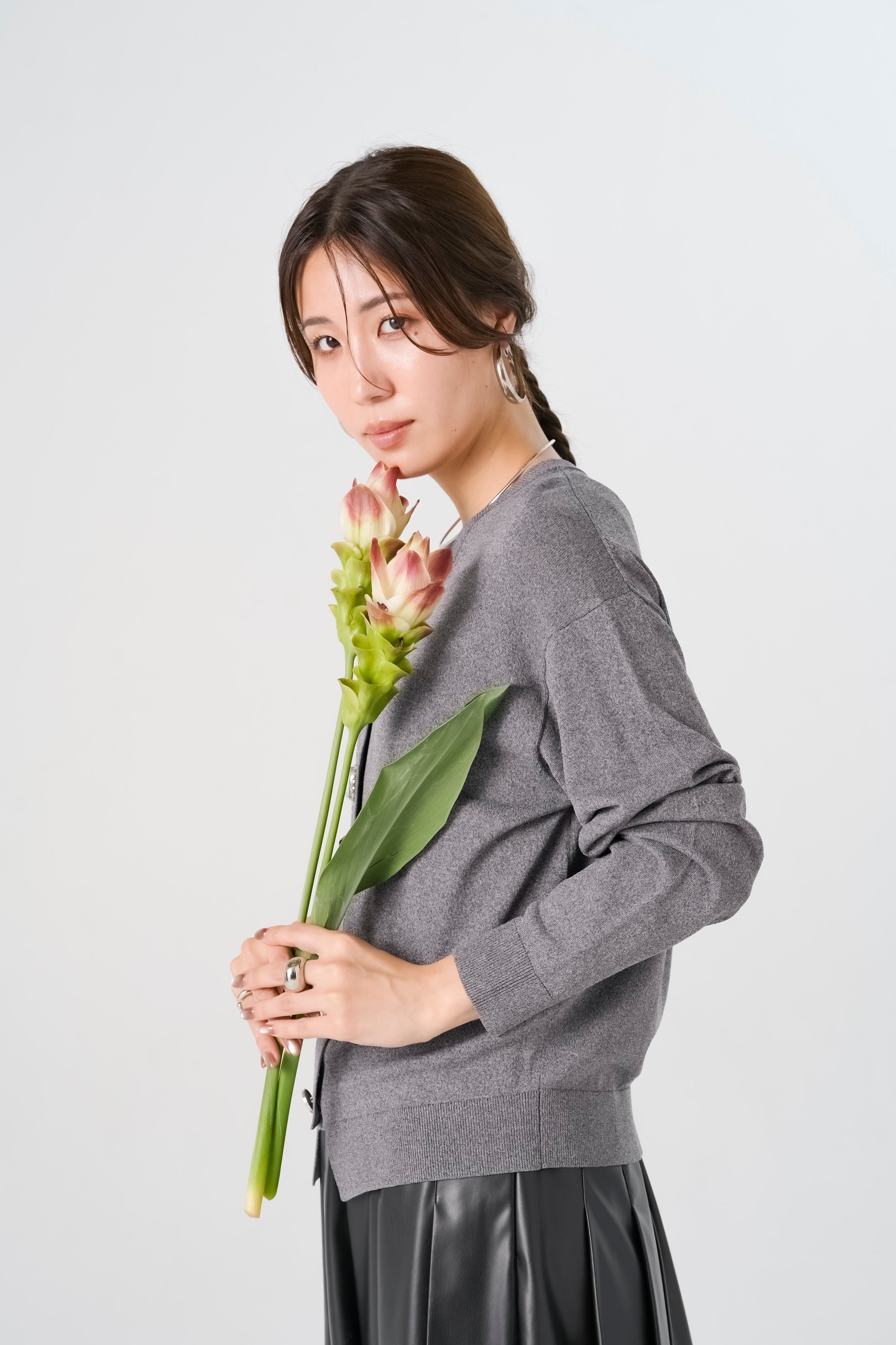 【8/7- 先行販売】[定番]ビジューカーディガン(6268-687)