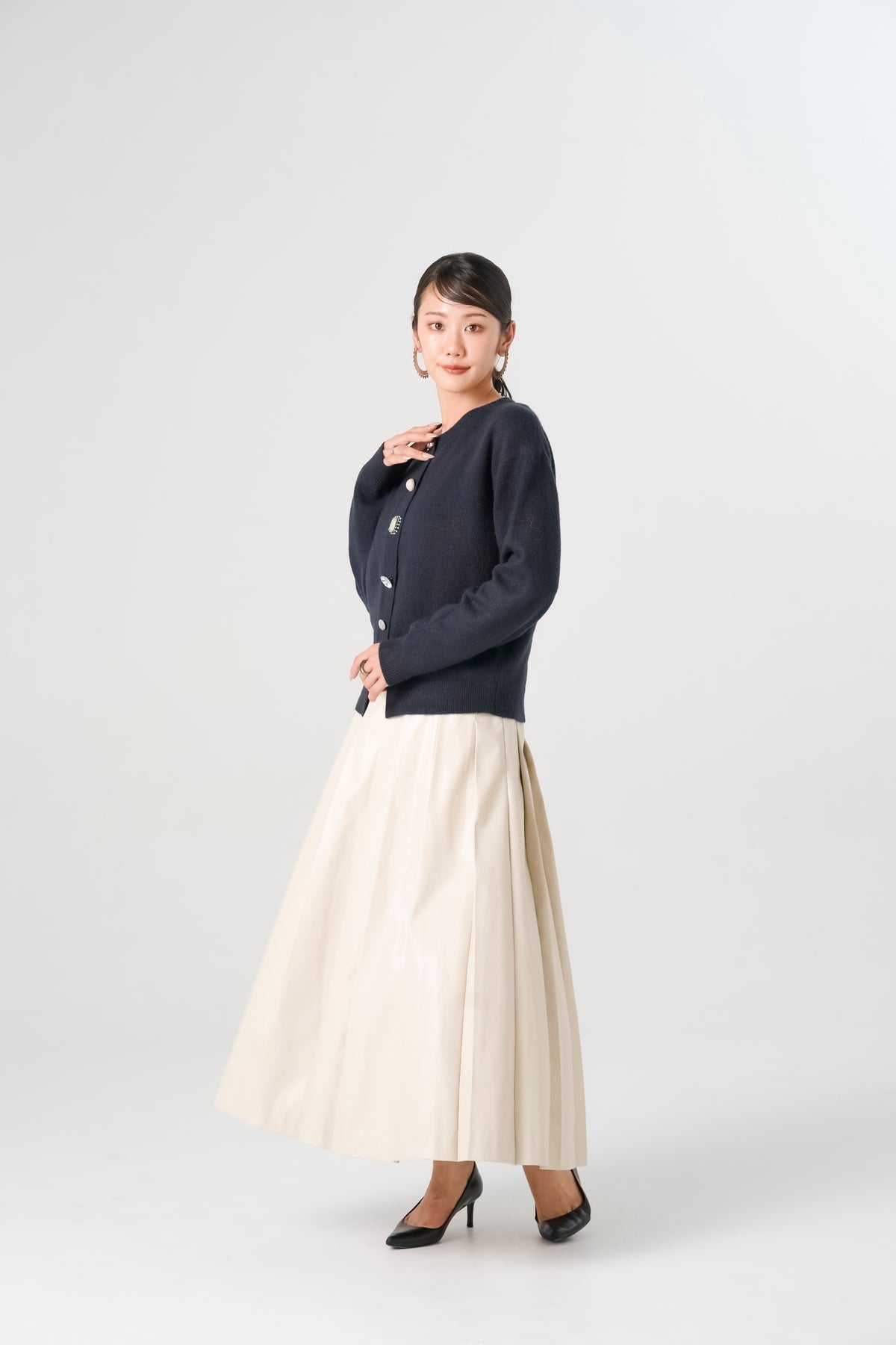 フェルテッドビジューカーディガン(6271-692)